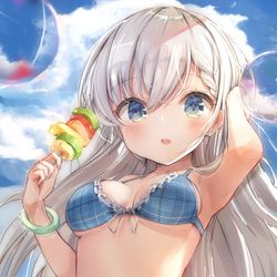 This is a pixiv picture whose title is 久川颯　水着ver..