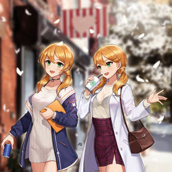 This is a pixiv picture whose title is ことむら 姉妹.