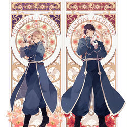 This is a pixiv picture whose title is 大佐と中尉.