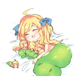 This is a pixiv picture whose title is 多産の邪神ちゃん.