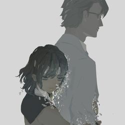 This is a pixiv picture whose title is 抱擁｜東雲諒子.