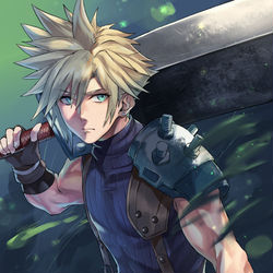 This is a pixiv picture whose title is クラウド.