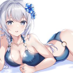 This is a pixiv picture whose title is 水着八雲ママ.