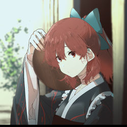 This is a pixiv picture whose title is 仕事中.