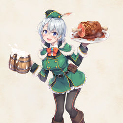 This is a pixiv picture whose title is 異世界居酒屋れぼる 看板娘.