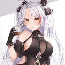 This is a pixiv picture whose title is ほろよいプリンツさん.