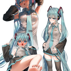 This is a pixiv picture whose title is ミク.