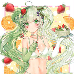 This is a pixiv picture whose title is 抹茶ケーキ.