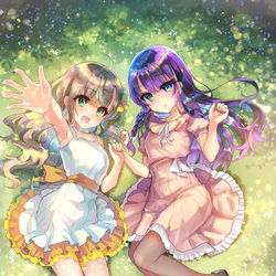 This is a pixiv picture whose title is 春の庭.