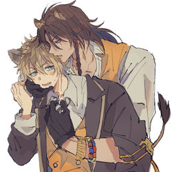 This is a pixiv picture whose title is 【腐】レオラギ詰め.
