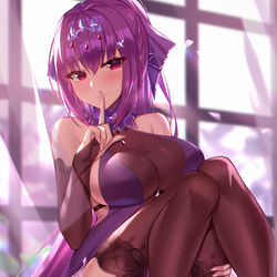 This is a pixiv picture whose title is スカサハ=スカディ.