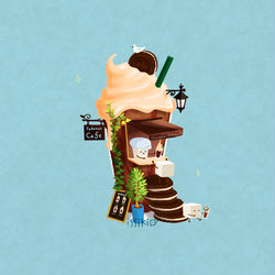 This is a pixiv picture whose title is ミルクシェイクショップ.