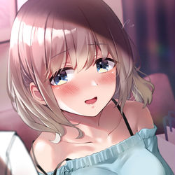 This is a pixiv picture whose title is 「ねぇ、終電なくなっちゃった...」.