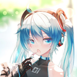 This is a pixiv picture whose title is MIKU 绿箭.
