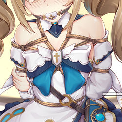 This is a pixiv picture whose title is 【芭芭拉】被沉默的牧师.