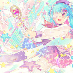 This is a pixiv picture whose title is ”ゆめかわいい” の 侵略っ！.