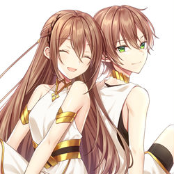This is a pixiv picture whose title is アデーレとマカリオス.