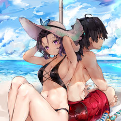 This is a pixiv picture whose title is 鬼滅の刃　水蝶.