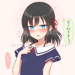 This is a pixiv picture whose title is ご主人さんを初めて買い物に誘う奴隷ちゃん.