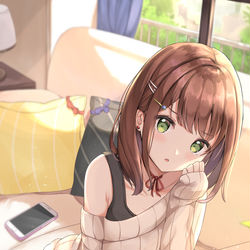 This is a pixiv picture whose title is かまちょ彼女.