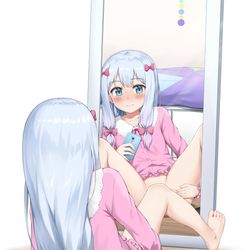 This is a pixiv picture whose title is 作業風景.