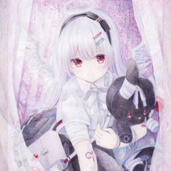 This is a pixiv picture whose title is 天使みたい.