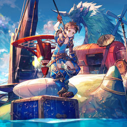 This is a pixiv picture whose title is 雲海の凪の日.