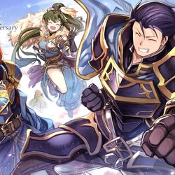 This is a pixiv picture whose title is 【FE】伝承のロード【烈火の剣】.