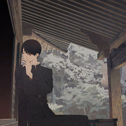 This is a pixiv picture whose title is 内緒話.