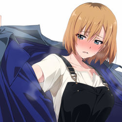 This is a pixiv picture whose title is 会社泊まり.