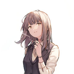 This is a pixiv picture whose title is 一服.