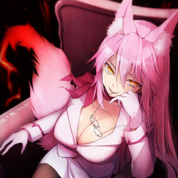 This is a pixiv picture whose title is 愛玩の獣.