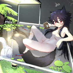 This is a pixiv picture whose title is 【EJAMI】日常向繪畫180-小草缸.