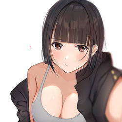 This is a pixiv picture whose title is 学ラン×ボブ.
