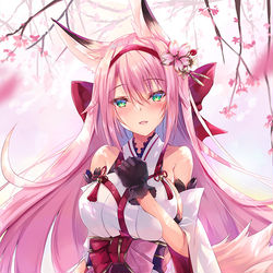 This is a pixiv picture whose title is 花月.
