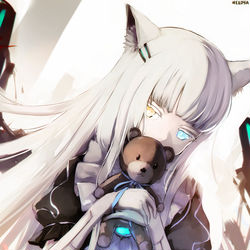 This is a pixiv picture whose title is "kuma".