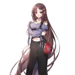 This is a pixiv picture whose title is 私服虞美人さん①.