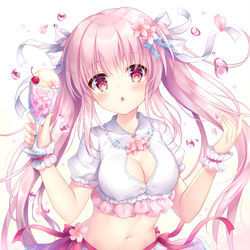 This is a pixiv picture whose title is 💧🌸Sakura Soda🌸💧.