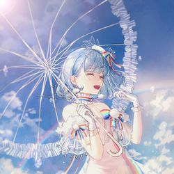 This is a pixiv picture whose title is 晴空雨.