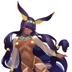 This is a pixiv picture whose title is ニトクリス 逆バニー.