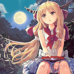 This is a pixiv picture whose title is メロンブックス「東方玉手箱」萃香.