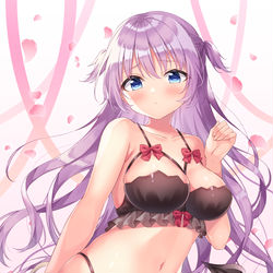 This is a pixiv picture whose title is 恥ずかしがり屋のサキュバスちゃん.