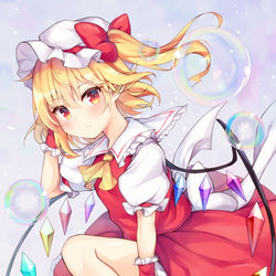 This is a pixiv picture whose title is フランドールとシャボン玉.