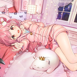 This is a pixiv picture whose title is good night.
