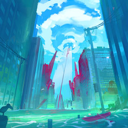 This is a pixiv picture whose title is Heart of the world.