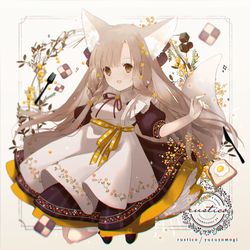This is a pixiv picture whose title is 春色の黄色.