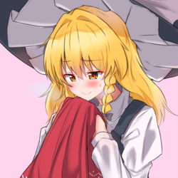This is a pixiv picture whose title is 一線を越えちゃう魔理沙ちゃん.