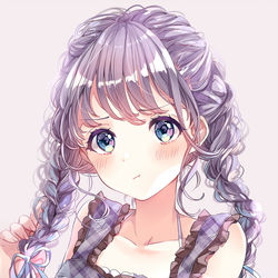 This is a pixiv picture whose title is 三つ編みはかわいい。.