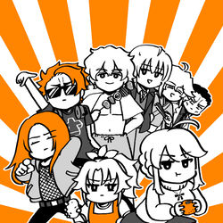 This is a pixiv picture whose title is 【同人作品】円卓のクソ漫画(再録).