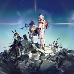 This is a pixiv picture whose title is アークナイツ　一周年.